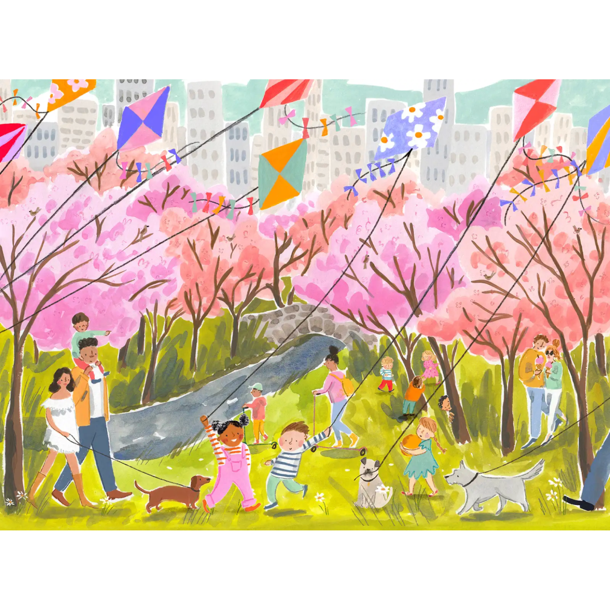 Springtime in the City 1000 Piece Jigsaw Puzzle | Puzzlefolk
