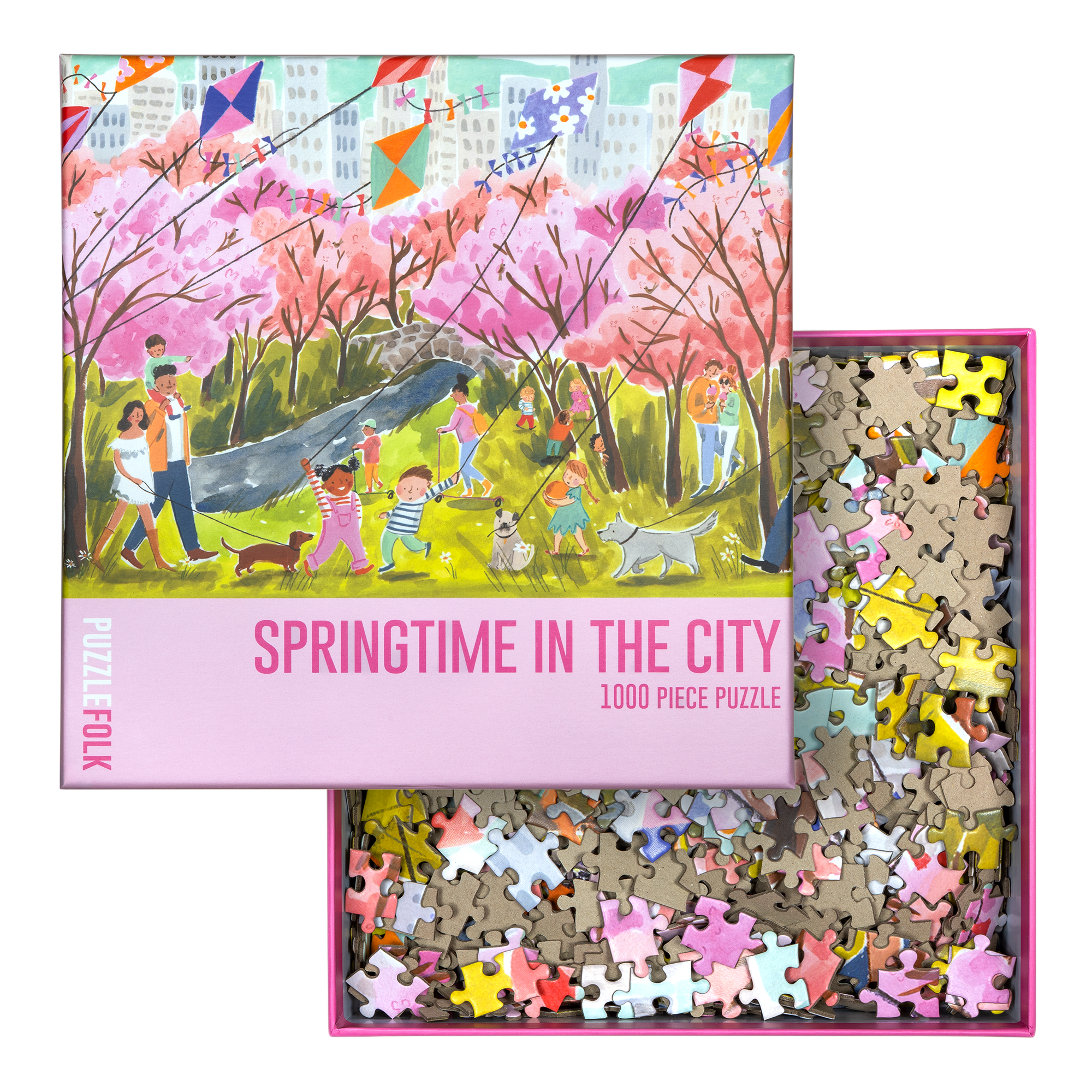 Springtime in the City 1000 Piece Jigsaw Puzzle | Puzzlefolk