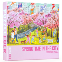 Springtime in the City 1000 Piece Jigsaw Puzzle | Puzzlefolk