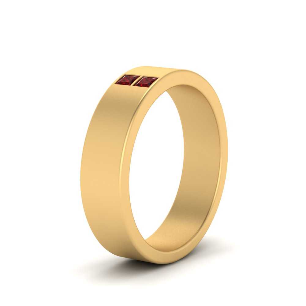Square Diamond Mens Band