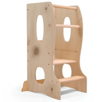 Stable Montessori Tower: Wooden Growing Chair - Beige - BIG FRENCHIES