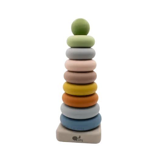 Silicone Ring Stacking Toy – 10pc| LYTL®️ - BIG FRENCHIES