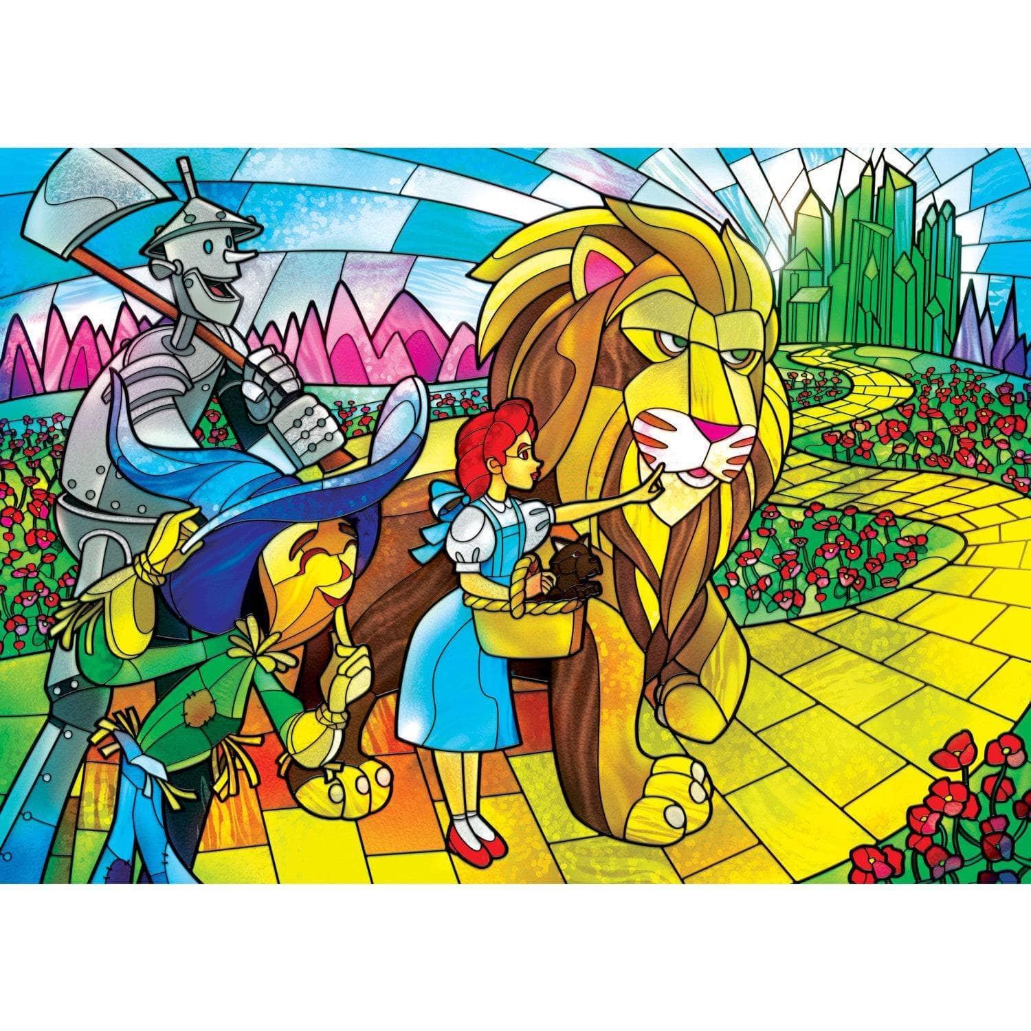 Stained Glass Wizard of Oz 500 Piece Jigsaw Puzzle | Masterpieces Puzzles - BIG FRENCHIES