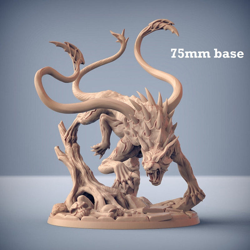 Stalkerfiend (Displacer Beast)-3D Printed Miniatures-BIG FRENCHIES-All Systems Go Games