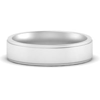 4 mm Steps Edge Comfort Fit Mens Band