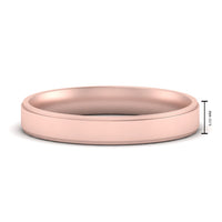 4 mm Steps Edge Comfort Fit Mens Band
