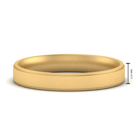 4 mm Steps Edge Comfort Fit Mens Band