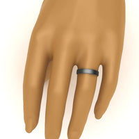 4 mm Steps Edge Comfort Fit Mens Band