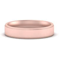 4 mm Steps Edge Comfort Fit Mens Band