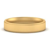 4 mm Steps Edge Comfort Fit Mens Band
