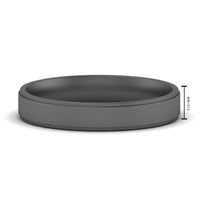 4 mm Steps Edge Comfort Fit Mens Band