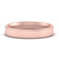 4 mm Steps Edge Comfort Fit Mens Band