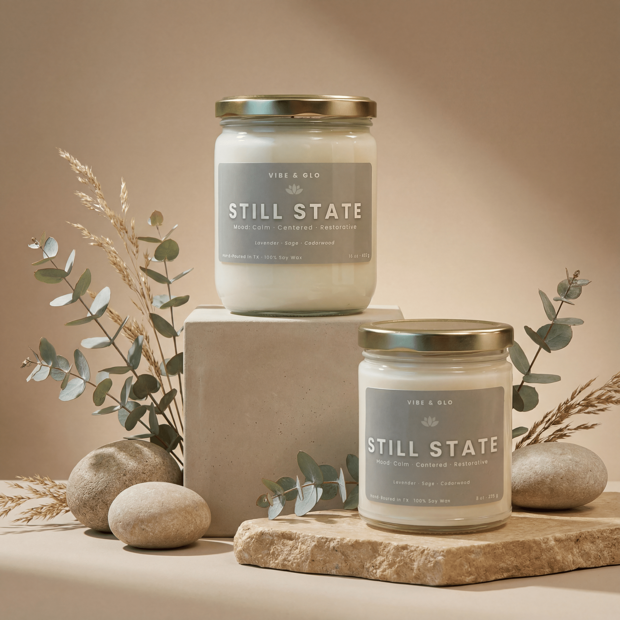Still State – Lavender & Sage Soy Candle - BIG FRENCHIES