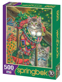 Stocking Curiosity 500 Piece Jigsaw Puzzle by Springbok Puzzles - BIG FRENCHIES