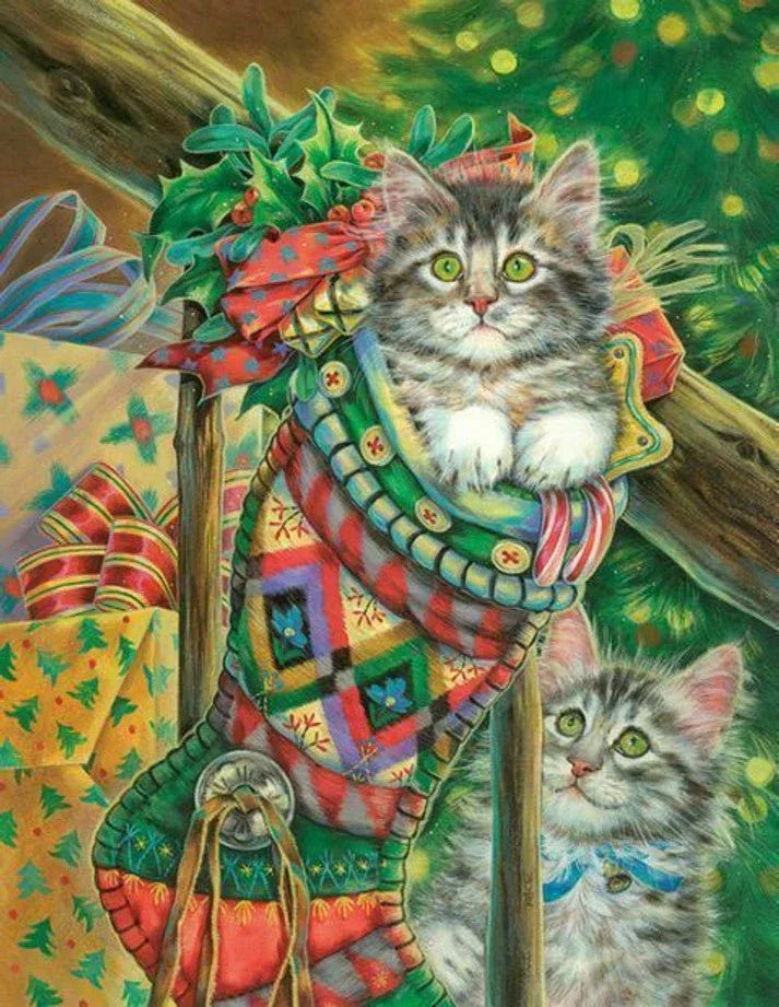 Stocking Curiosity 500 Piece Jigsaw Puzzle by Springbok Puzzles - BIG FRENCHIES