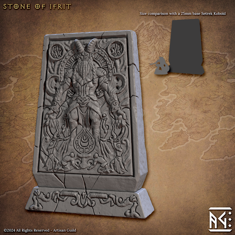 Stone of Ifrit (Terrain)-3D Printed Miniatures-BIG FRENCHIES-All Systems Go Games