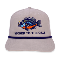 Stoned To The Gills Custom Embroidered Hat