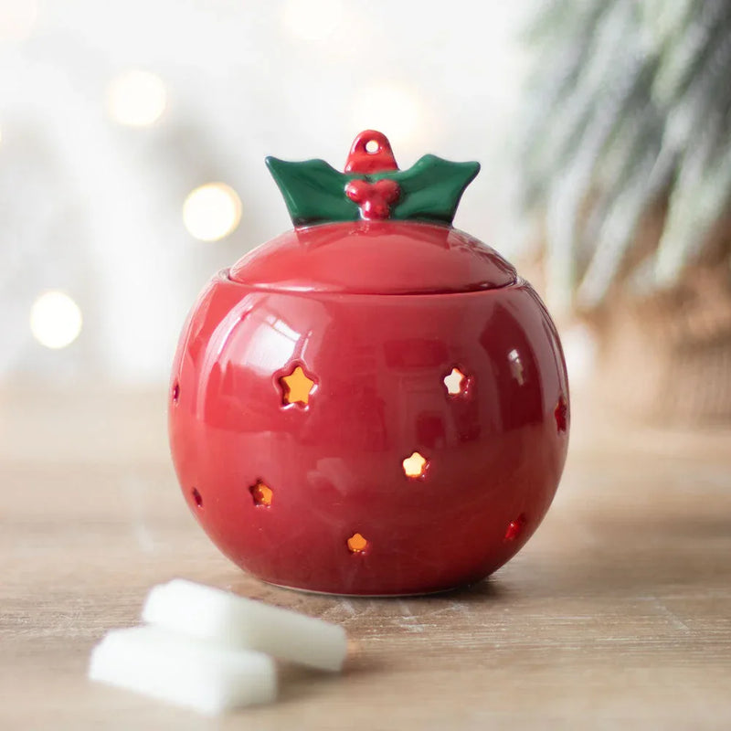 Red Christmas Ornament Bauble Oil Burner - BIG FRENCHIES