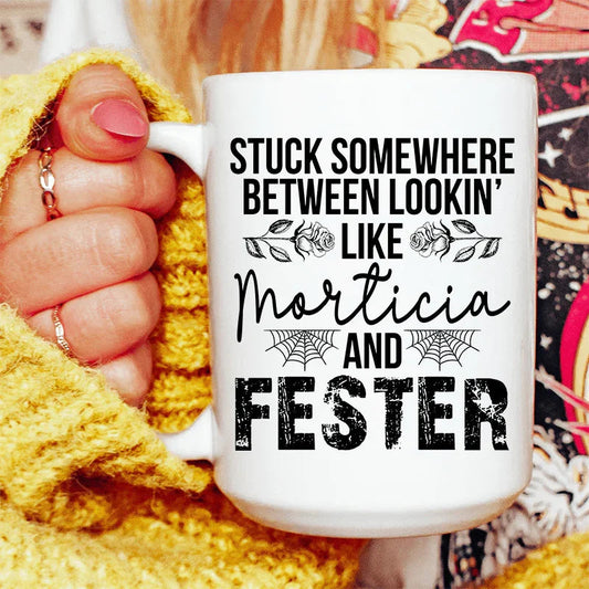 Stuck Between Looking Like Ceramic Mug 15 oz - BIG FRENCHIES