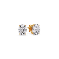 Classic Four Prong Oval Diamond Solitaire Stud Earrings (1.00 Ct - 10.00 Ct)