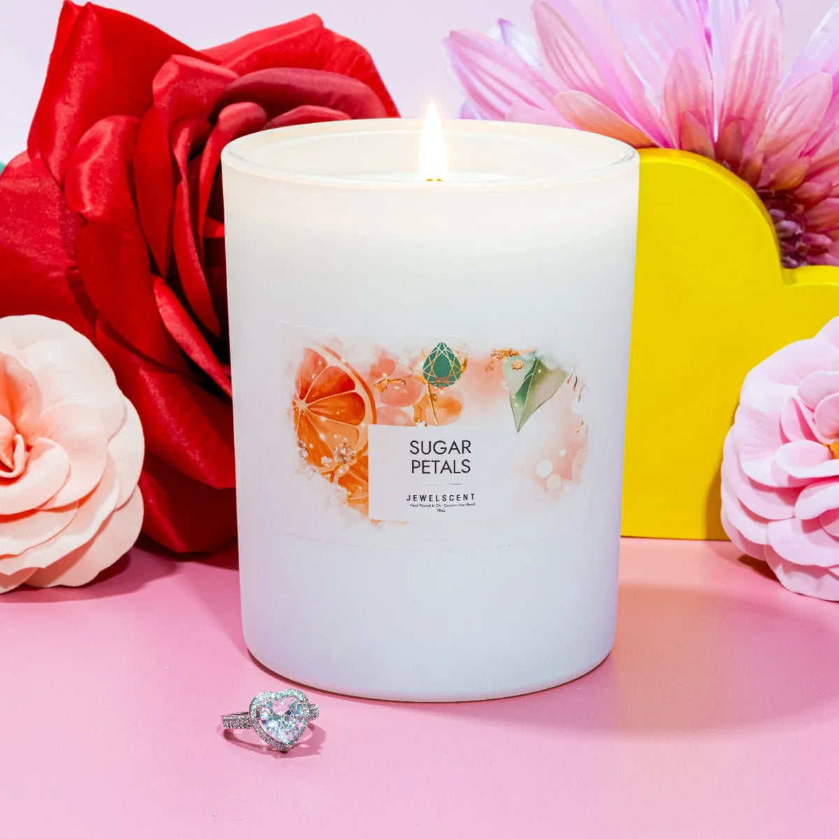Sugar Petals 18oz Home Jewelry Candle - BIG FRENCHIES