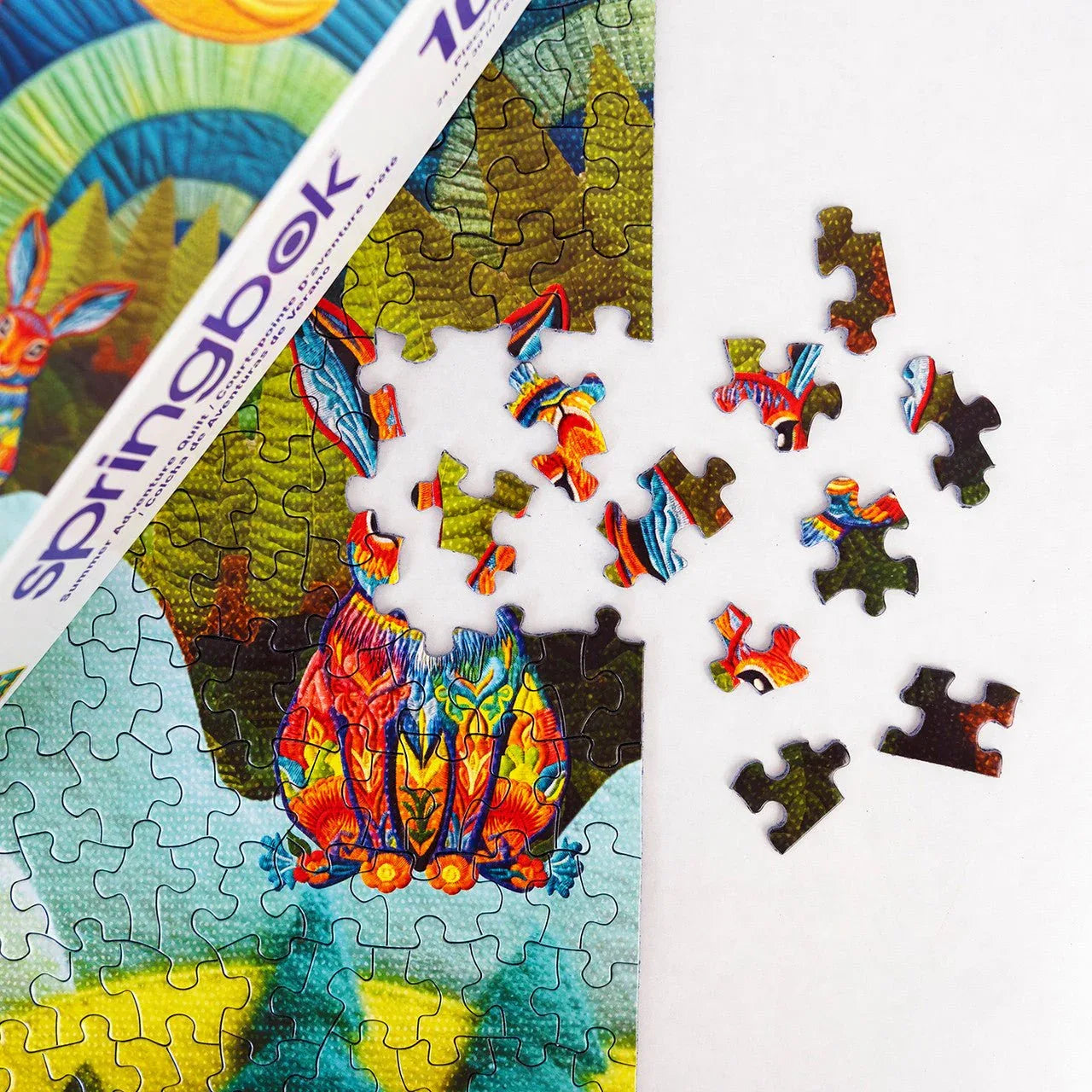 Summer Adventure Quilt 1000 Piece Jigsaw Puzzle by Springbok Puzzles - BIG FRENCHIES