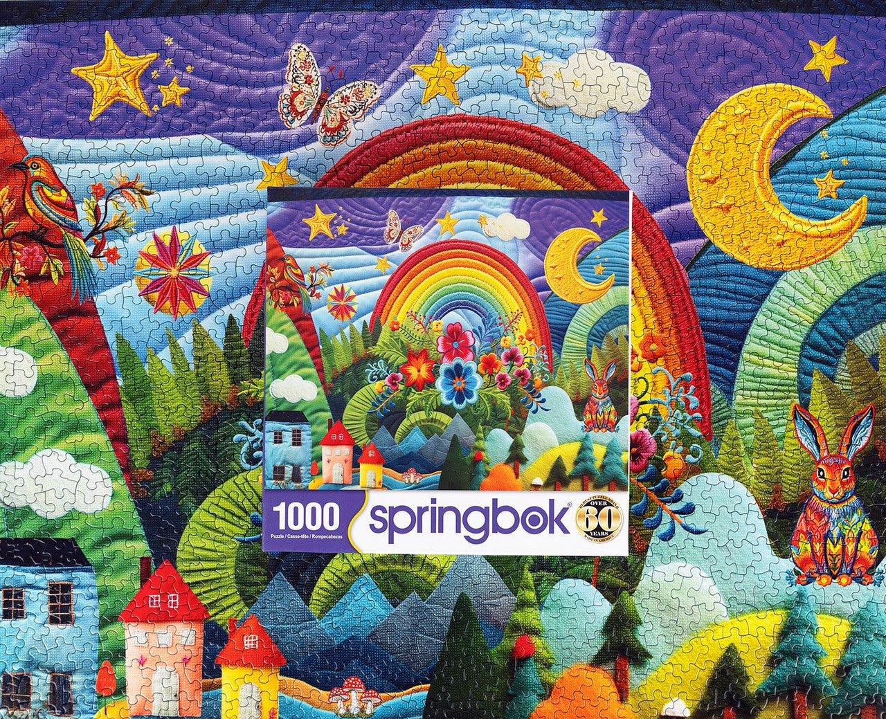 Summer Adventure Quilt 1000 Piece Jigsaw Puzzle by Springbok Puzzles - BIG FRENCHIES