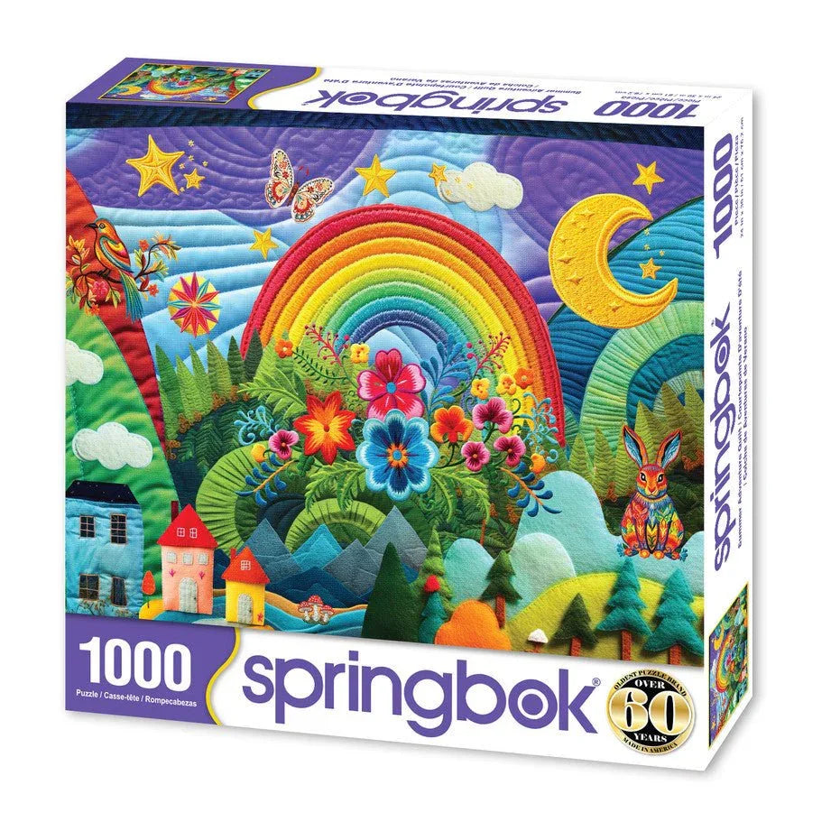 Summer Adventure Quilt 1000 Piece Jigsaw Puzzle by Springbok Puzzles - BIG FRENCHIES