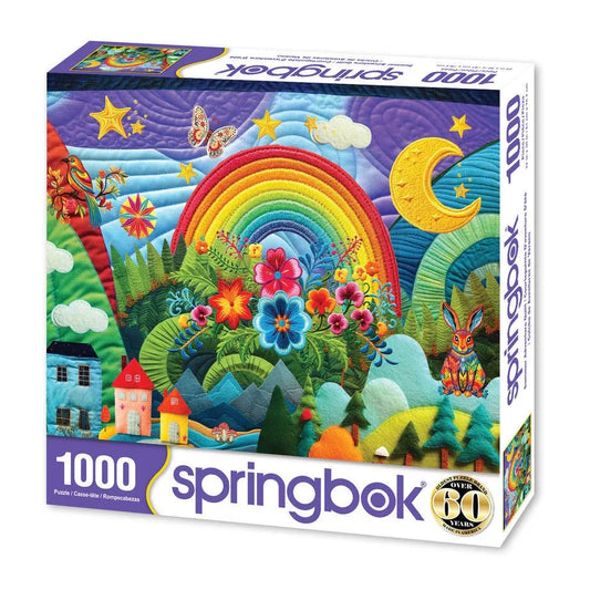 Summer Adventure Quilt 1000 Piece Jigsaw Puzzle by Springbok Puzzles - BIG FRENCHIES
