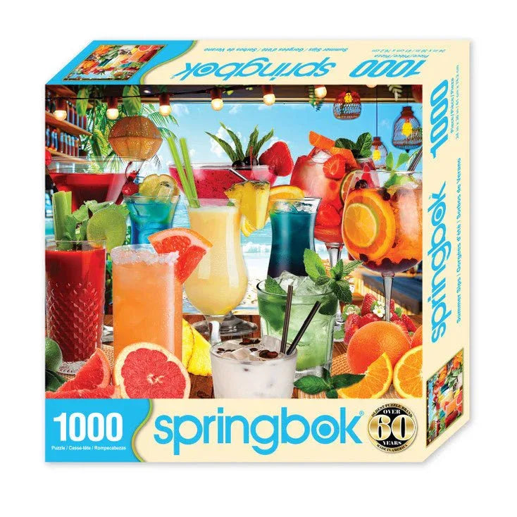 Summer Sips 1000 Piece Jigsaw Puzzle - Limited Release | Springbok Puzzles - BIG FRENCHIES