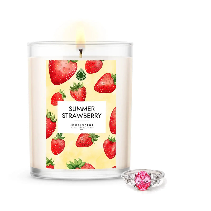 Summer Strawberry 18oz Home Jewelry Candle - BIG FRENCHIES
