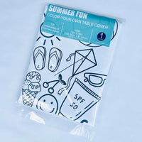Summer Bucket List Coloring Tablecloth - BIG FRENCHIES