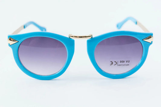 Toddler & Kid Gold Accent Sunglasses - Blue
