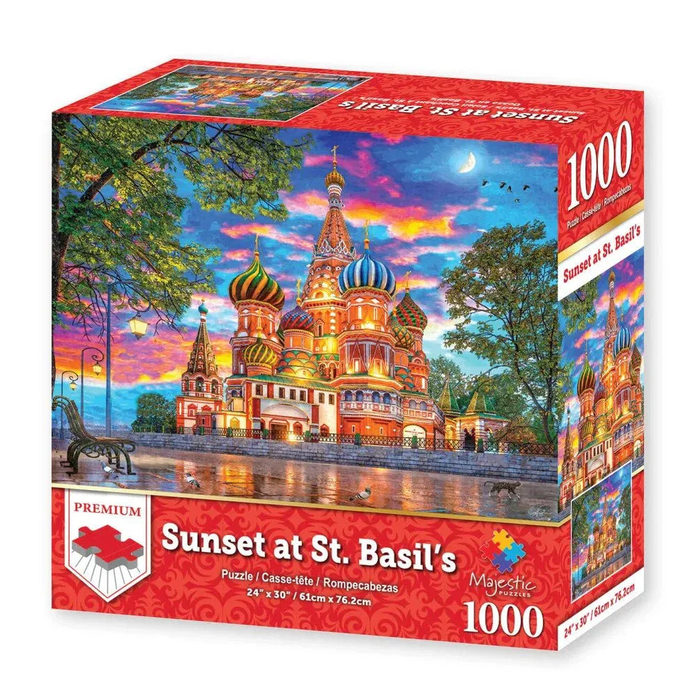 Sunset at St Basil's 1000 Piece Jigsaw Puzzle | Springbok Puzzles - BIG FRENCHIES
