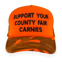 Support Your County Fair Carnies Custom Embroidered Hat