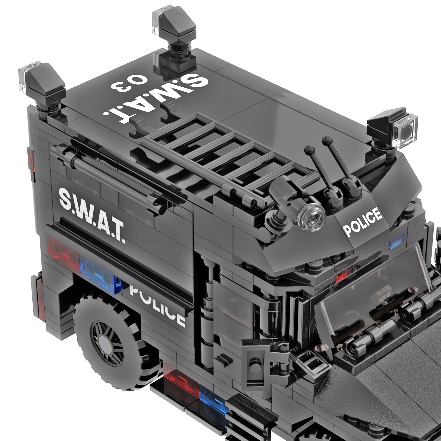 Police Armored S.W.A.T. Vehicle - Custom Building Set - Made Using LEGO® Parts