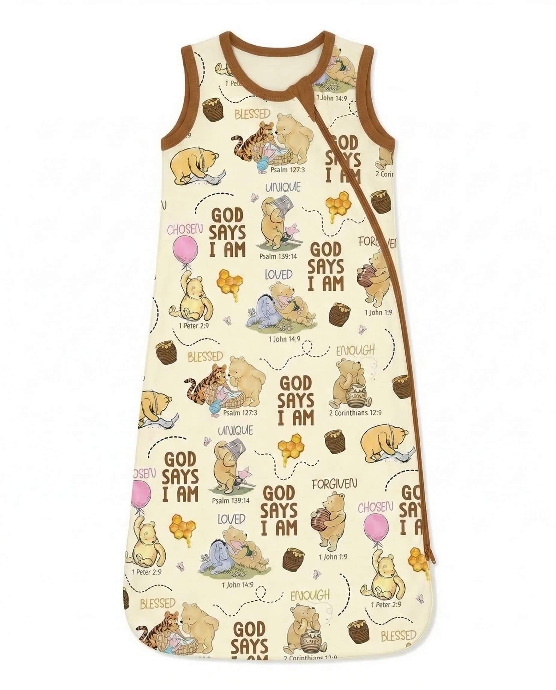 God Says I Am Little Blessings Bamboo Sleep Bag