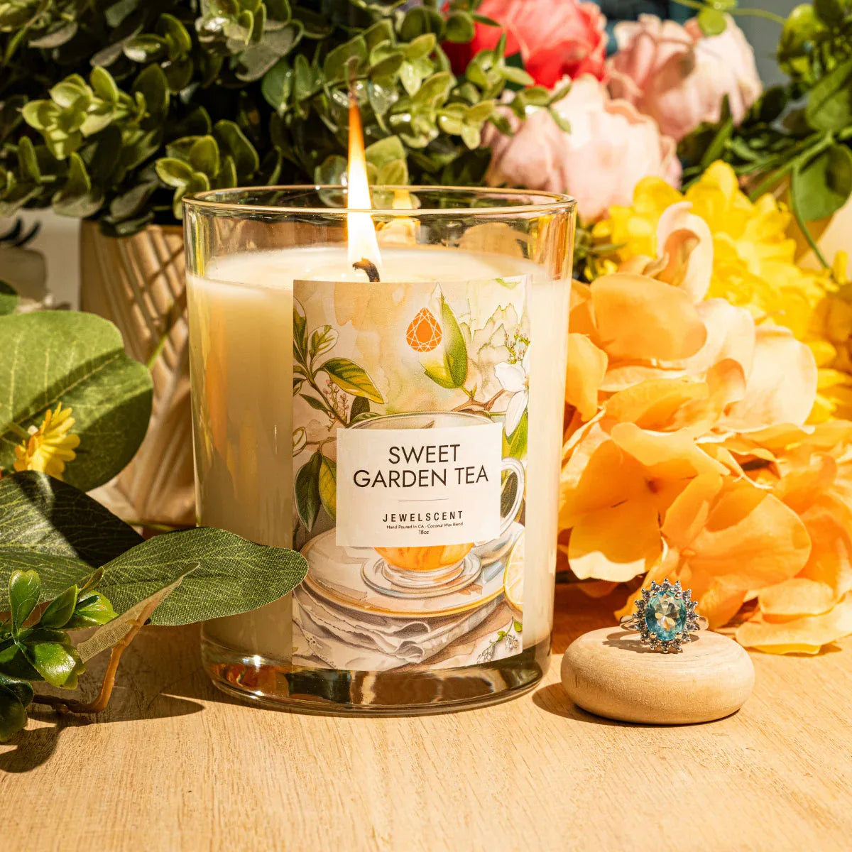 Sweet Garden Tea 18oz Home Jewelry Candle - BIG FRENCHIES
