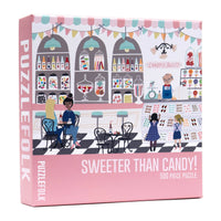 Sweeter Than Candy! 500 Piece Puzzle by Puzzlefolk | Nostalgic Candy Shop Jigsaw Puzzle