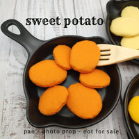 Baked slice potatoes, roasted sweet potato play food - BIG FRENCHIES