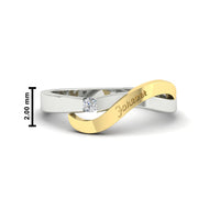 Swirl Love Mens Wedding Ring
