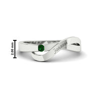 Swirl Love Mens Wedding Ring