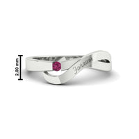 Swirl Love Mens Wedding Ring