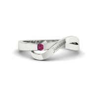 Swirl Love Mens Wedding Ring