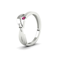 Swirl Love Mens Wedding Ring