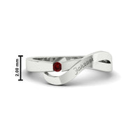 Swirl Love Mens Wedding Ring