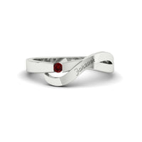Swirl Love Mens Wedding Ring