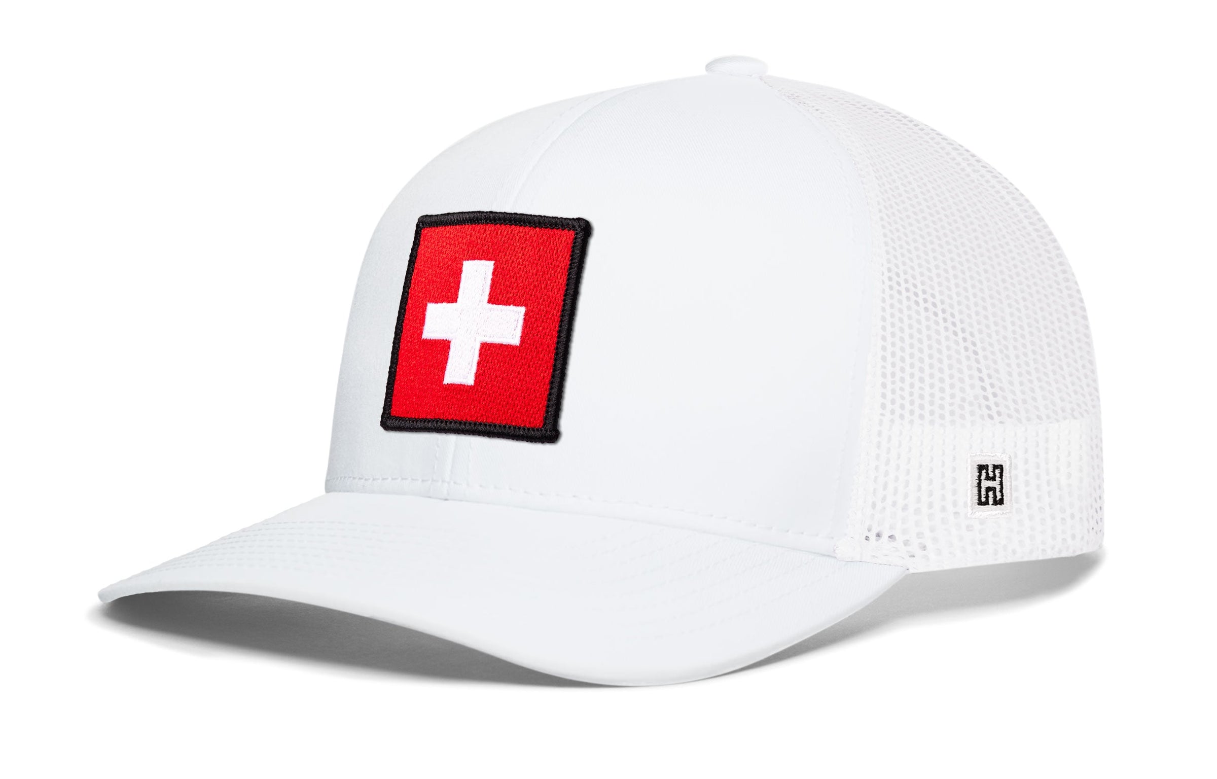 Swiss Flag Trucker Hat  |  Switzerland Snapback