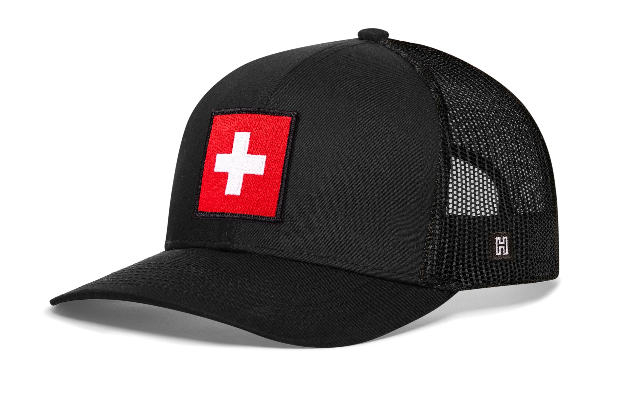Swiss Flag Trucker Hat  |  Switzerland Snapback
