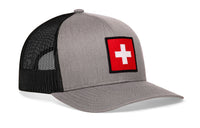 Swiss Flag Trucker Hat  |  Switzerland Snapback